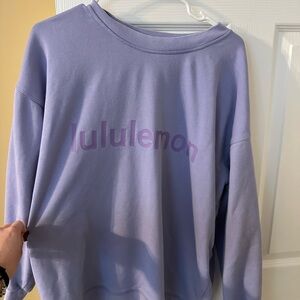 lululemon Perfectly Oversized Crew sweatshirt lilac smoke size 8